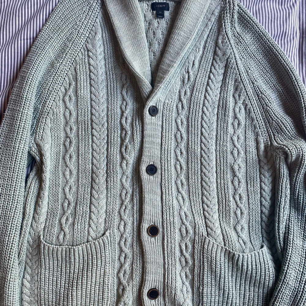 Jcrew Cable Knit Cardigan